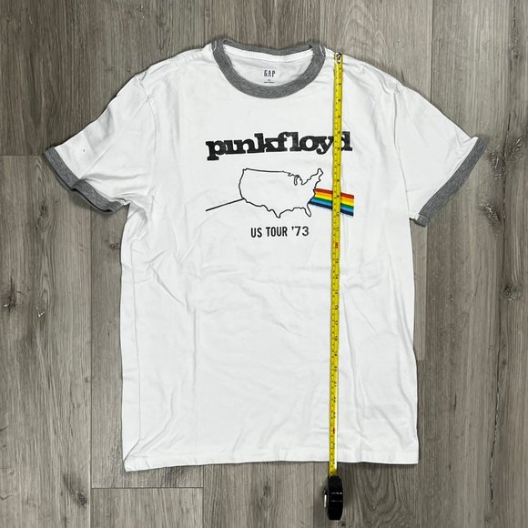 Pink Floyd US Tour '73 Gap Remake White Small T-Shirt - Picture 6 of 6